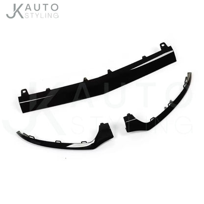 Gloss Black Front Bumper Lower Trim 3pcs For Mercedes C Class W205 C205 2015-18