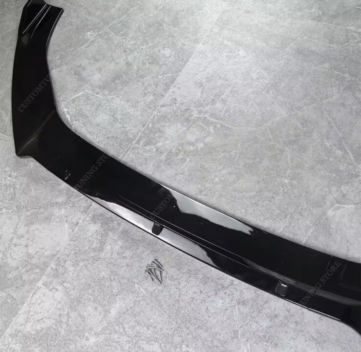 Ford Fiesta ST ST Line MK8 2018-2021 Front Splitter Gloss Black Bumper Lip