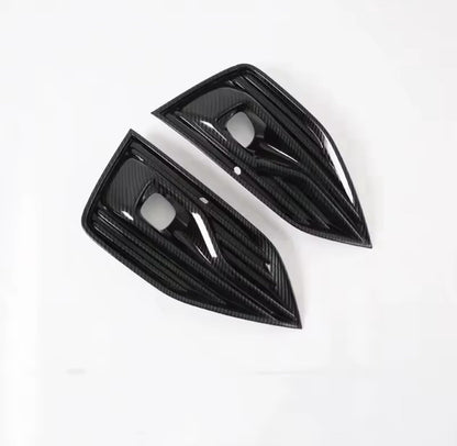 Ford Kuga 2020 2021 2022 Carbon Fibre Front Fog Light Trim Surrounds 2pcs