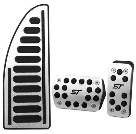 Metal Sport Pedal Covers For Ford Focus ST Kuga Escape Automatic Gas Brake Rest