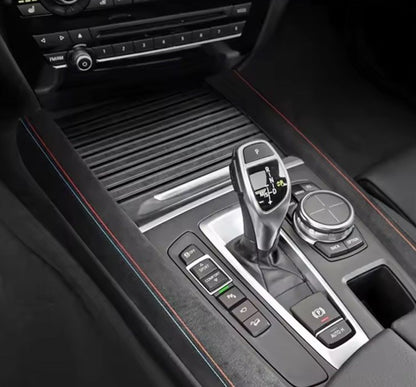 BMW X5 F15 2014-2018 Black Alcantara Centre Console Side Panel Trims 2pcs