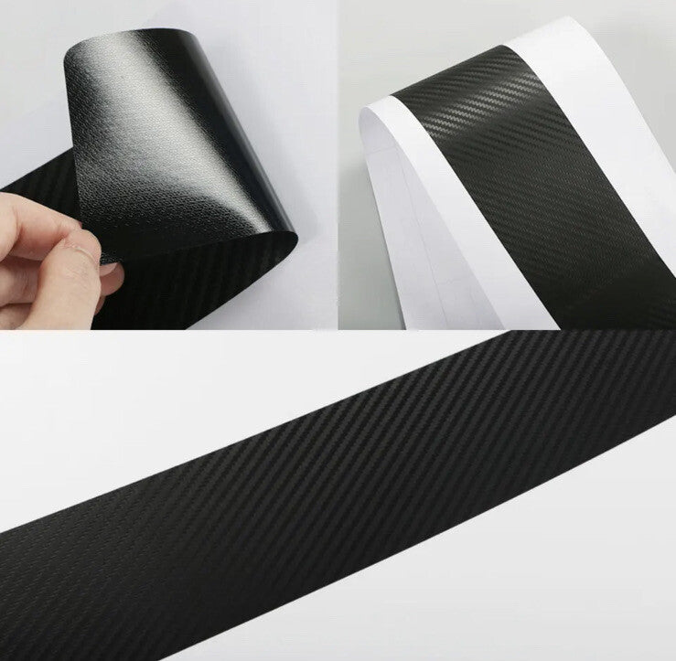 Kia Soul Carbon Fibre Effect Adhesive Door Sill Overlay Strips Vinyl 4pcs