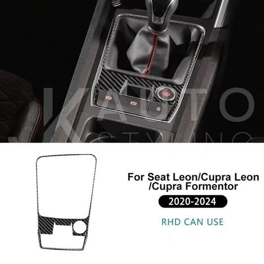Seat Cupra Leon Cupra Formentor 2020-2024 Carbon Fibre Manual Gear Panel Trim