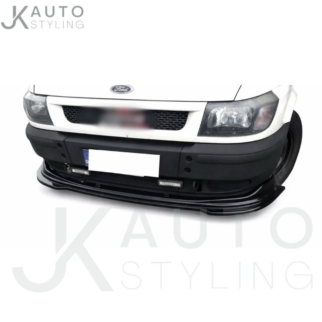 GLOSS BLACK FRONT SPLITTER LIP FOR FORD TRANSIT 2002-2013 BUMPER LIP