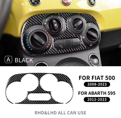 Fiat 500 Abarth 595 Carbon Fibre Centre Console Air Con Control Panel Trim