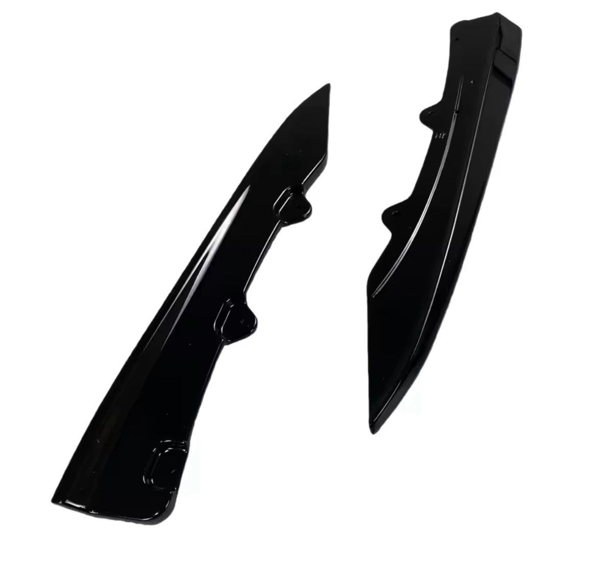 Gloss Black Rear Spats Corner Splitters For BMW 3 Series F30 M Sport 2012-2019