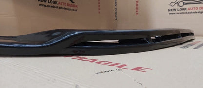 GLOSS BLACK FRONT SPLITTER LIP FOR FORD TRANSIT CUSTOM 2018+ FRONT BUMPER LIP
