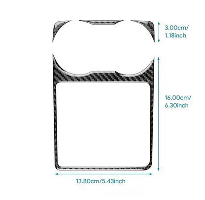 Seat Leon 2017-2019 Carbon Fibre Centre Console Cupholder Surround Trim Cover