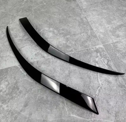 Seat Leon MK2 2005-2012 Gloss Black Headlight Eyelids Eyebrows 2pcs