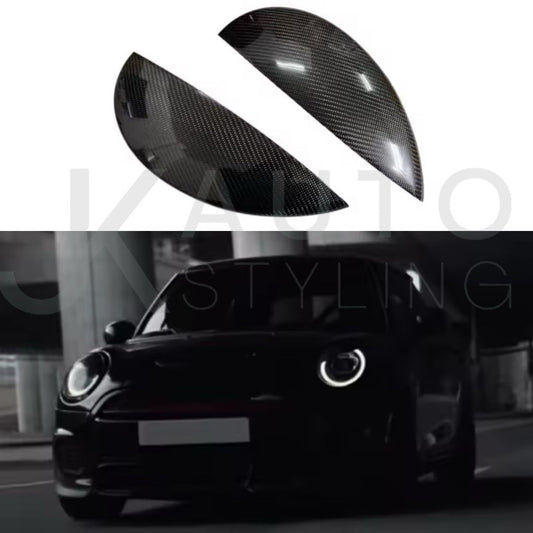 Mini Cooper F54 F55 F56 F57 Carbon Fibre Headlight Eyelids Eyebrows 2pcs
