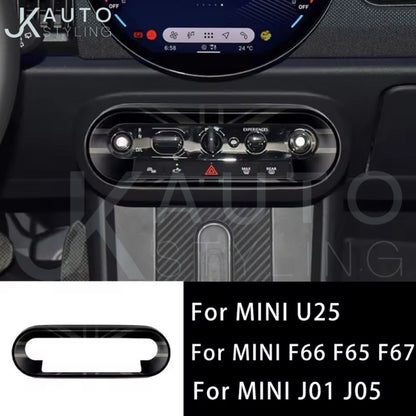 Mini U25 F65 F66 F67 J01 J05 Black Union Jack Centre Control Panel Surround Trim