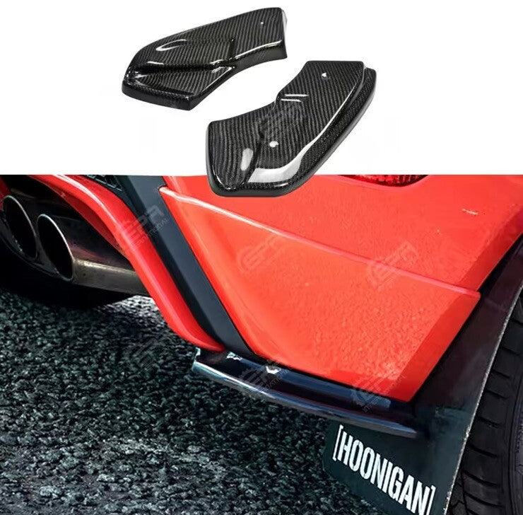 Ford Fiesta MK7.5 2013-2017 ST ST Line Zetec S Carbon Fibre Rear Spats Splitters