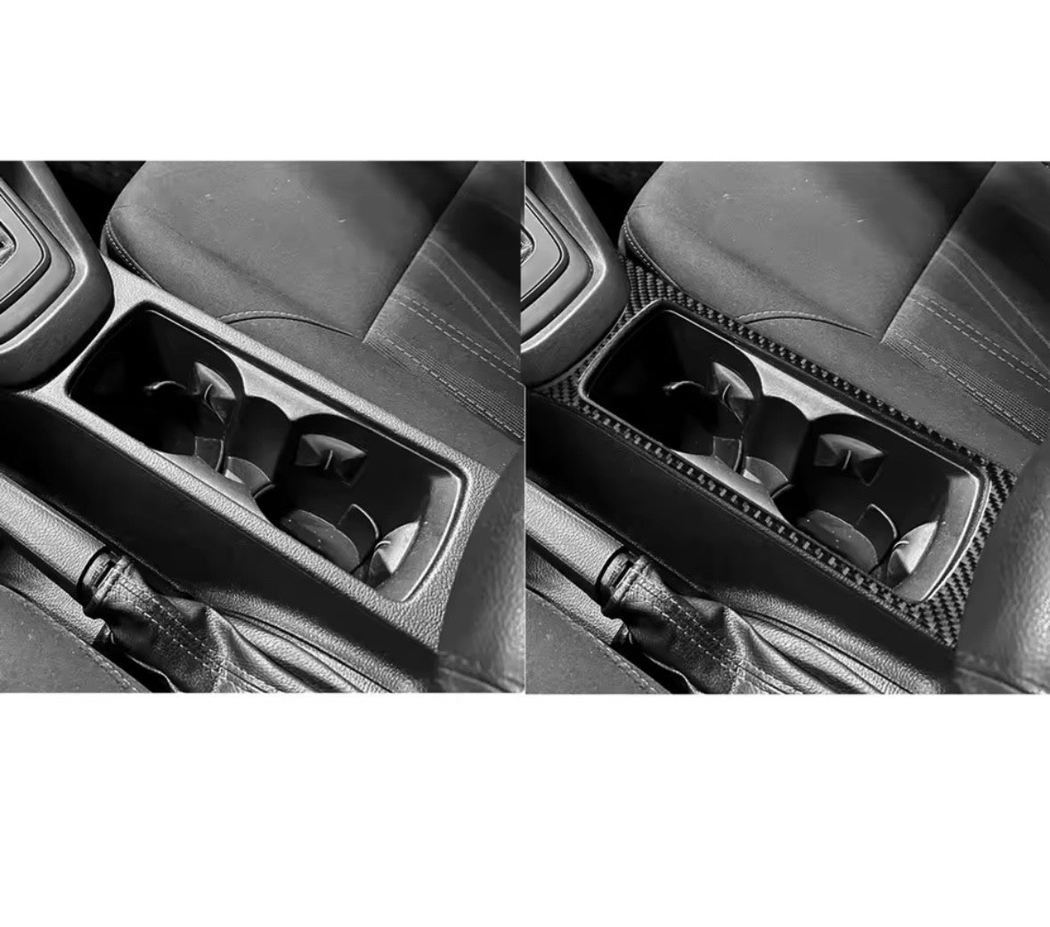 Ford Focus MK3.5 2015-2018 Carbon Fibre Centre Console Cupholder Surround RHD