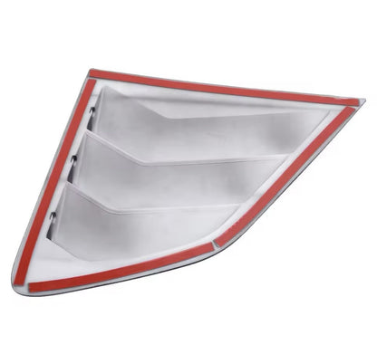 Nissan Qashqai J11 2014-2021 Gloss Black Rear Window Louver Vent Covers 2pcs