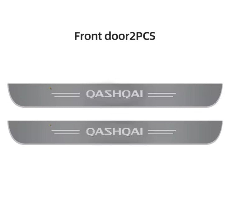 Nissan Qashqai LED Colour Change Door Sill Protector Scuff Plates Wireless RGB