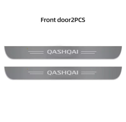 Nissan Qashqai LED Colour Change Door Sill Protector Scuff Plates Wireless RGB