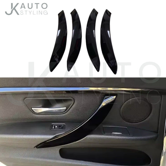 Gloss Black Door Grab Handle Trim 4pcs For BMW 3 4 Series F30 F32 F33 F34 F36