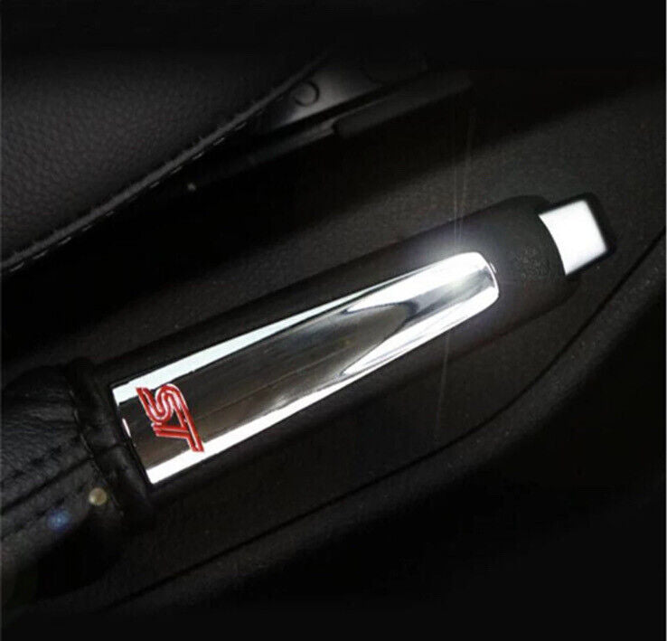 Ford Focus MK3 MK3.5 Chrome Handbrake Cover Trim Parking Brake With Red ST