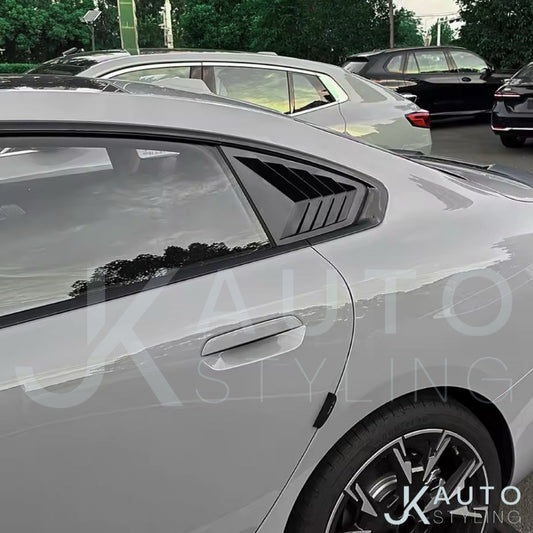 BMW 2 Series F74 2024+ Gloss Black Rear Side Window Louver Vent Covers 2pcs