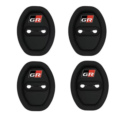 Toyota GR Sport Black Silicone Door Lock Protector Covers Yaris Corolla 4pcs