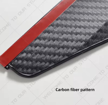 Ford Red Zetec S Wing Mirror Visor Rain Cover Shield Carbon Fibre 2pcs