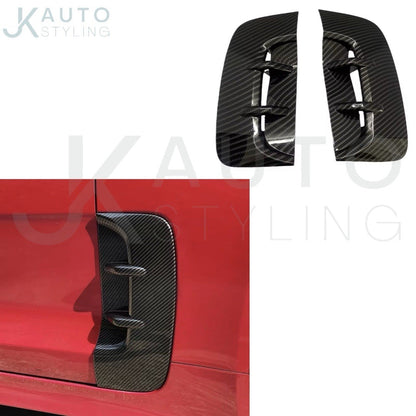 Kia Stinger 2017-2023 Carbon Fibre Side Fender Vent Canards Trims 2pcs