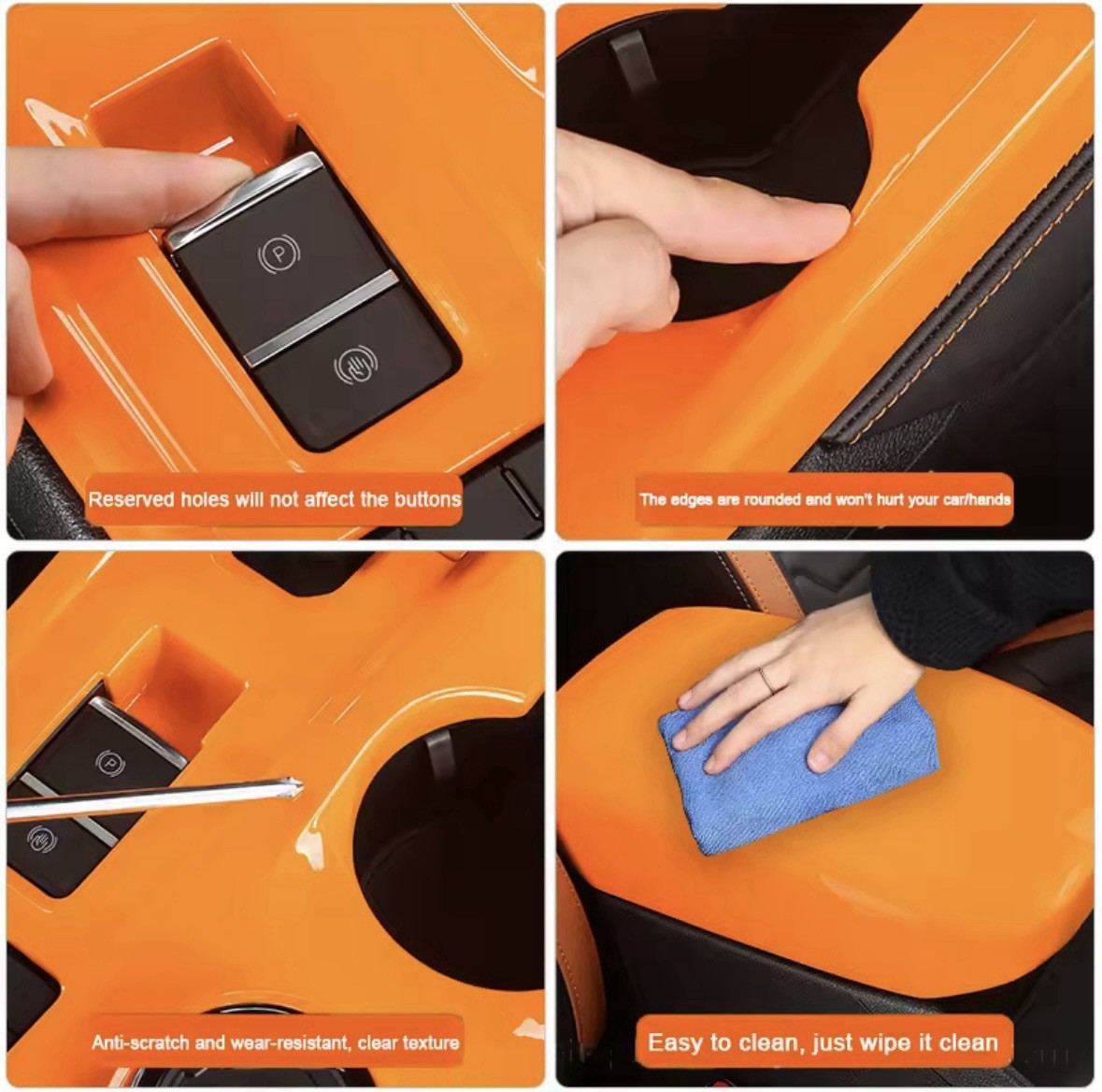 Ford Ranger Raptor Wildtrak T9 2023-2024 Orange Centre Console Gear Panel Trim D