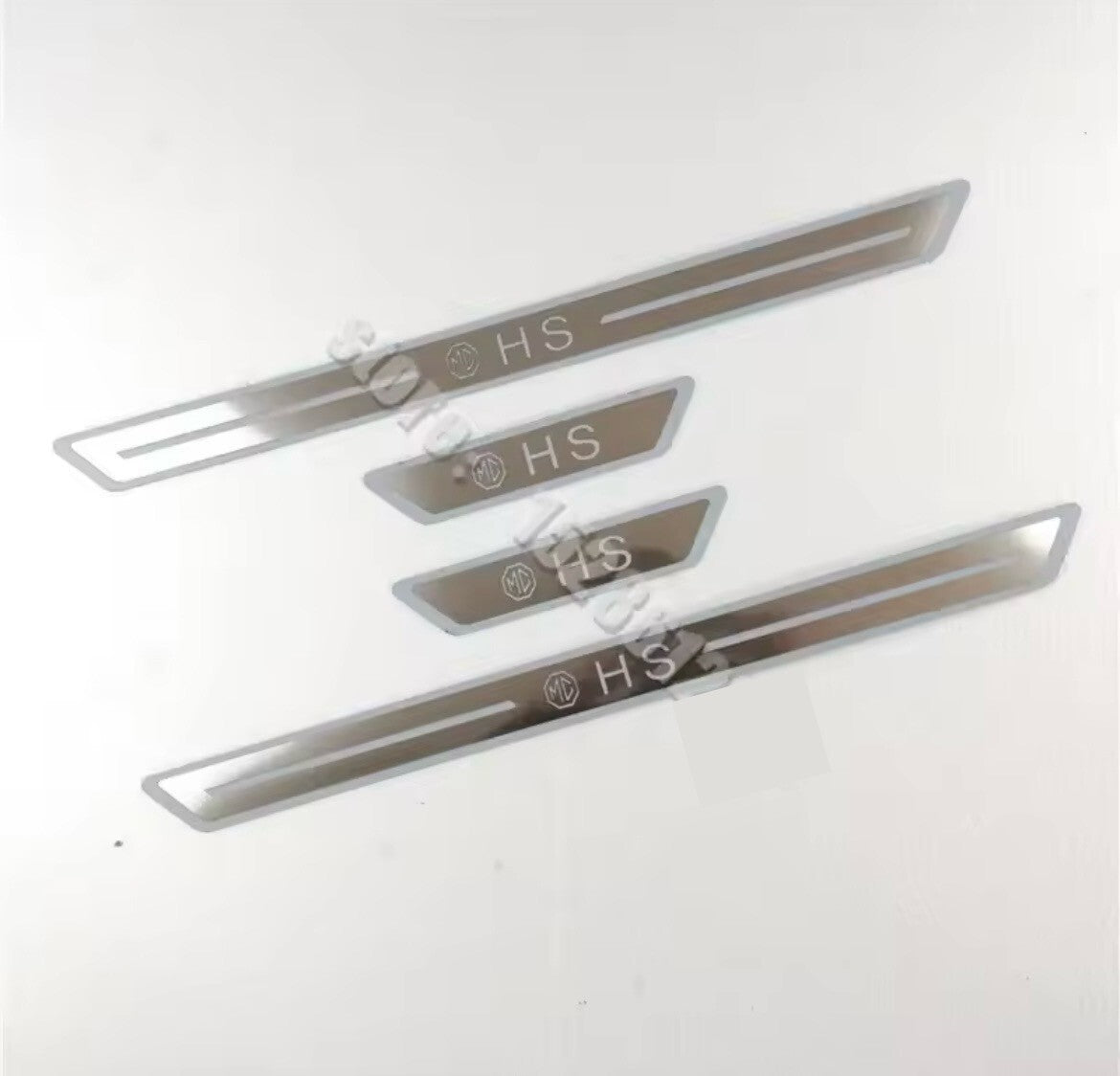 MG HS Stainless Steel Door Sill Protector Strips Scuff Plates 4pcs