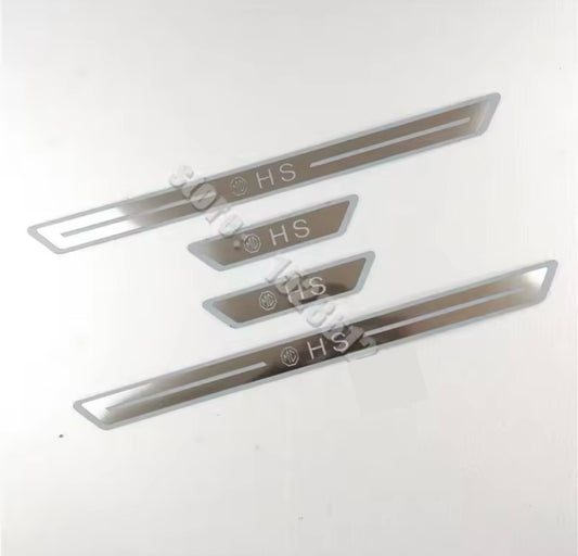 MG HS Stainless Steel Door Sill Protector Strips Scuff Plates 4pcs