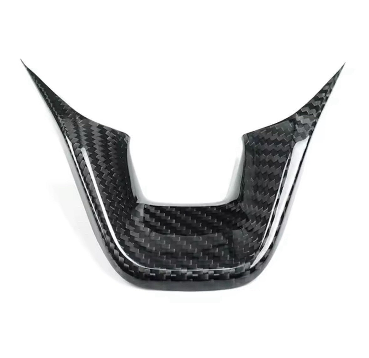 Real Carbon Fibre Low Steering Wheel Trim Cover For Ford Fiesta ST MK8 2018-2023