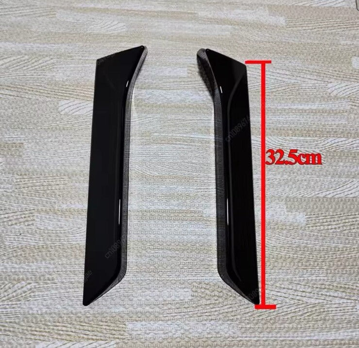 Seat Leon 5F FR MK3 MK3.5 Rear Window Side Canard Spoiler Strips Carbon Fibre