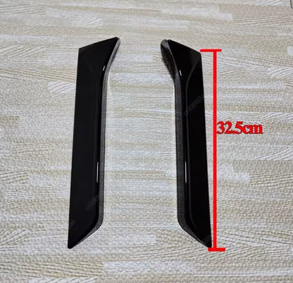 Seat Leon 5F FR MK3 MK3.5 Rear Window Side Canard Spoiler Strips Carbon Fibre