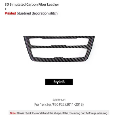 BMW 1 Series F20 2 Series F22 2011-2018 Carbon Fibre Air Con CD Panel Trim B