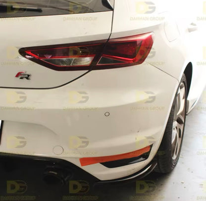 Seat Leon MK3 2012-2020 Gloss Black Rear Spats Bumper Corner Splitters FR Kit
