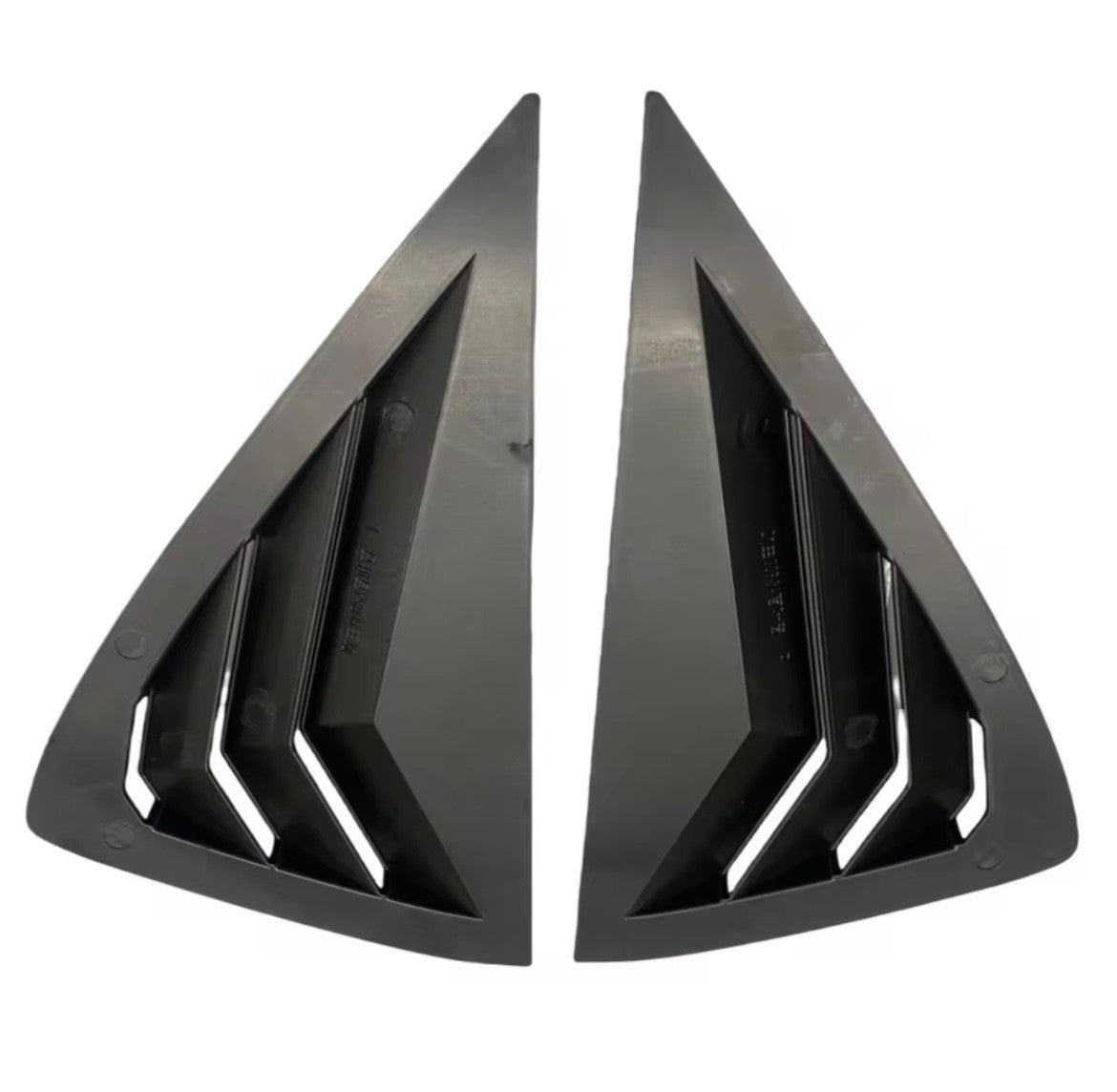 Vuaxhall Corsa F 2019-2023 Carbon Fibre Rear Window Louver Vent Covers 2pcs