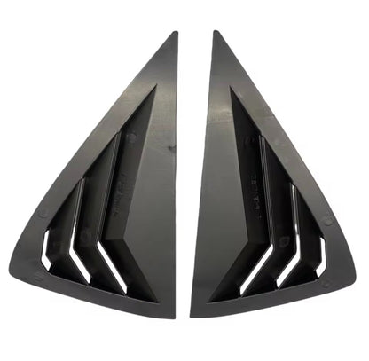 Vuaxhall Corsa F 2019-2023 Carbon Fibre Rear Window Louver Vent Covers 2pcs