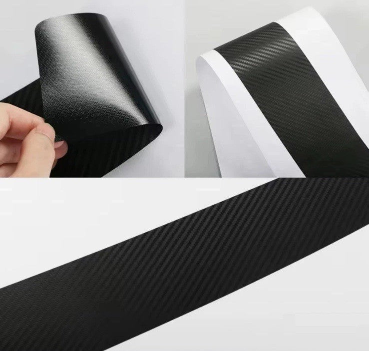 Vauxhall Grandland Carbon Fibre Effect Car Door Sill Protector Strips Vinyl 4pcs