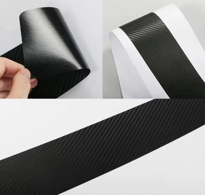 Vauxhall Grandland Carbon Fibre Effect Car Door Sill Protector Strips Vinyl 4pcs