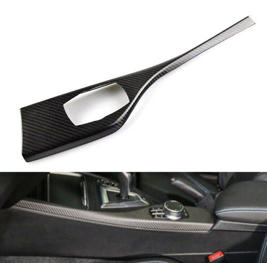 Carbon Fibre Multimedia Panel Cover Trim For BMW 1 2 Series Interior Carbon