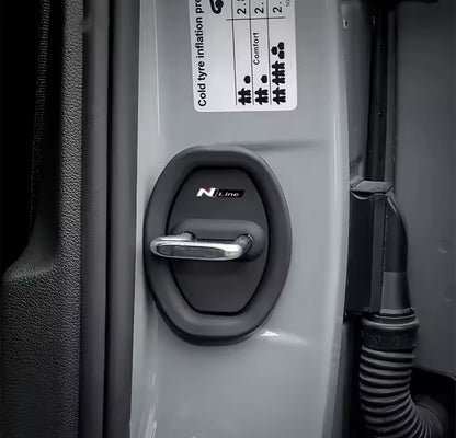 Hyundai N Line Black Silicone Door Lock Protector Covers i10 i20 i30 Tucson 4pcs
