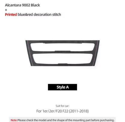 BMW 1 Series F20 2 Series F22 2011-2018 Black Alcantara Air Con CD Panel Trim