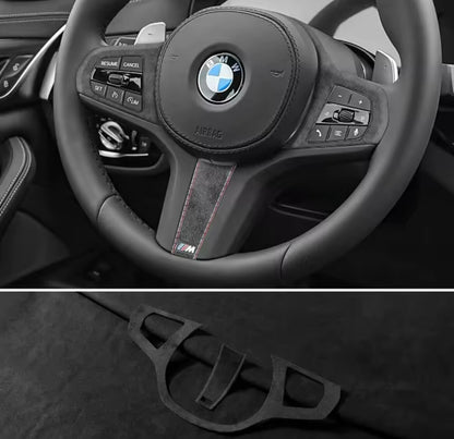 BMW F40 G30 G28 G20 G21 G11 G12 Z4 G32 Alcantara Steering Wheel Trim Pick Colour