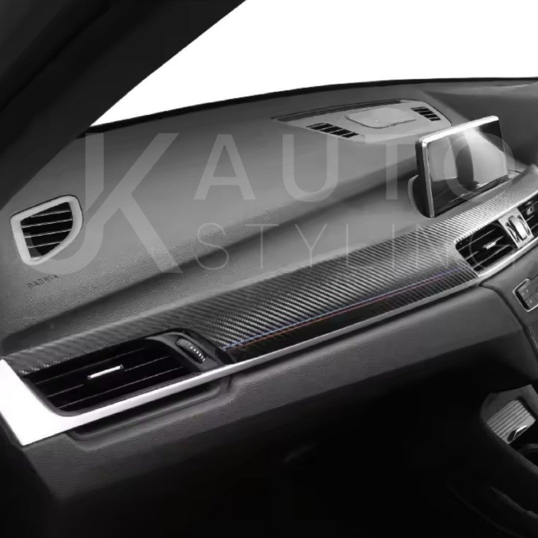 BMW X1 F48 X2 F39 2016-2022 Carbon Fibre Centre Dashboard Panel Trim Cover