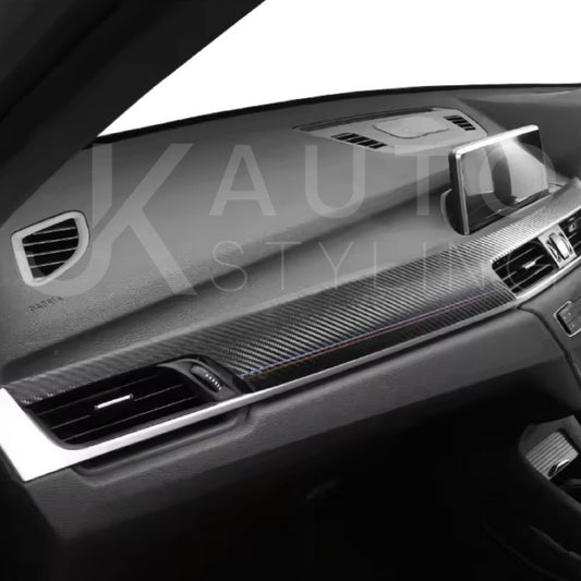 BMW X1 F48 X2 F39 2016-2022 Carbon Fibre Centre Dashboard Panel Trim Cover