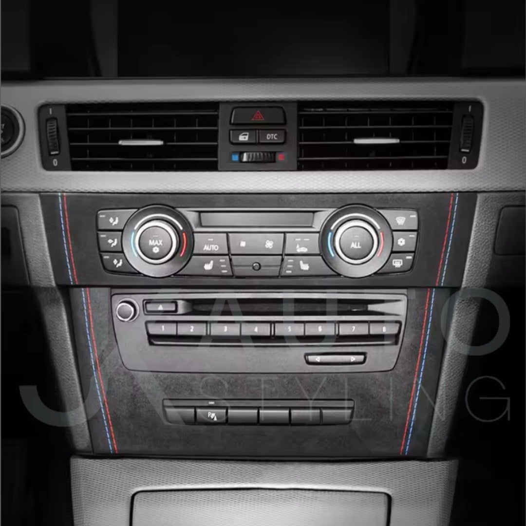 BMW 3 Series E90 E92 E93 Black Alcantara Centre Console Air Con CD Panel Trim A