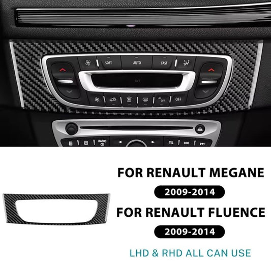 Renault Megane RS Fluence 2009-2014 Carbon Fibre Central Air Con Panel Trim