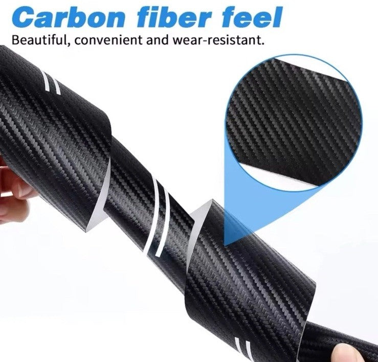 Ford Ranger Carbon Fibre Effect Car Door Sill Protector Strips Vinyl 4pcs