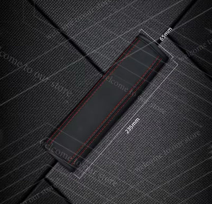 Ford Zetec S Seatbelt Cover Pad For Ford Fiesta Focus Zetec S Black & Red 2pcs