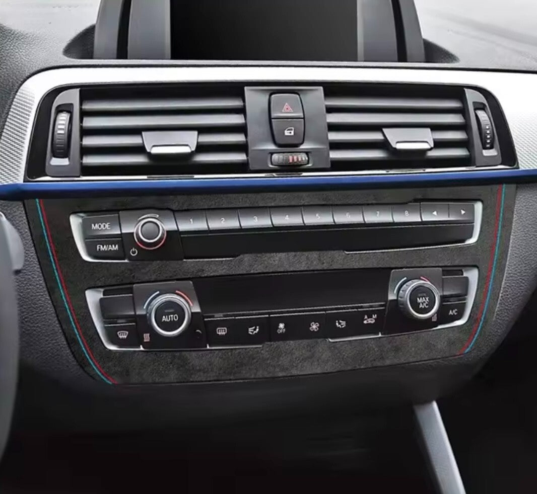 BMW 1 Series F20 2 Series F22 2011-2018 Black Alcantara Air Con CD Panel Trim
