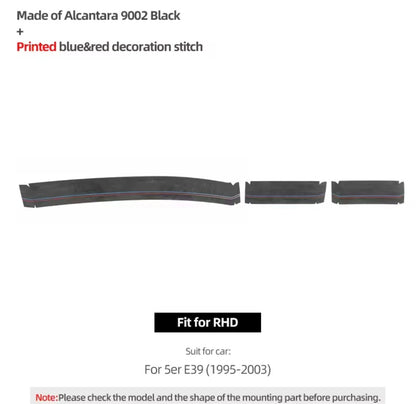 BMW 5 Series E39 1995-2003 Black Alcantara Centre Dashboard Panel Trim Cover